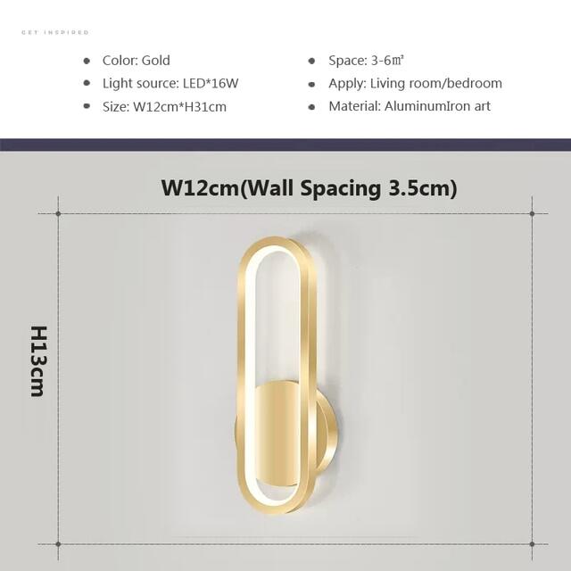 Nordic LED Wooden Wall lamp