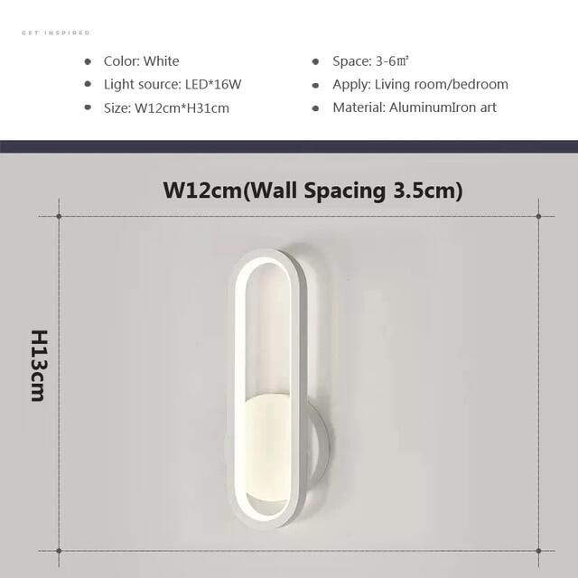 Nordic LED Wooden Wall lamp