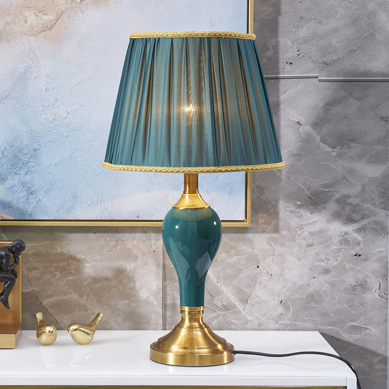 Bedroom Bedside Ceramic Table Lamp Warm Creative Living Room Study Household Lamps