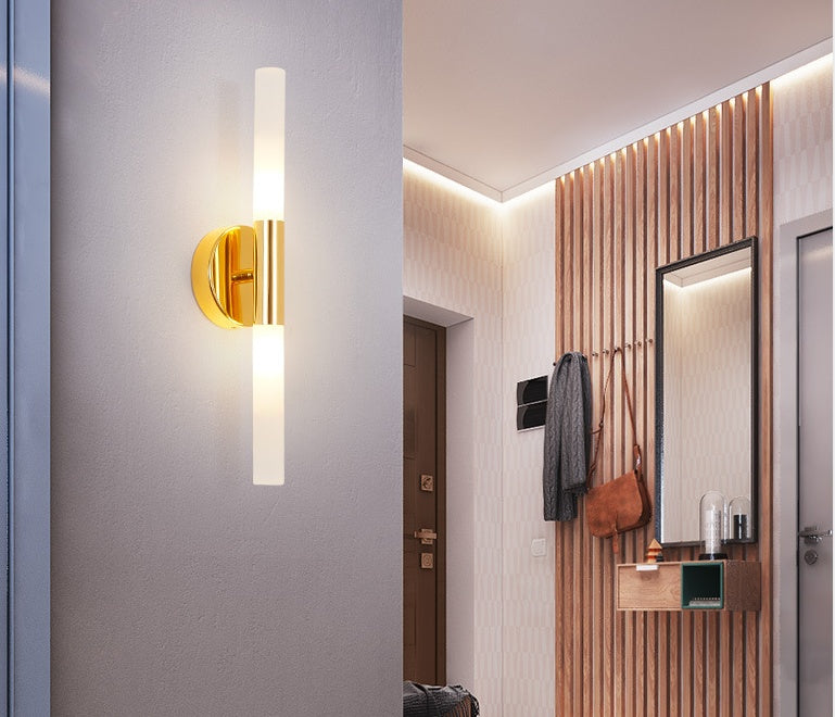 Modern Metal Tube Pipe Up Down LED Wall Lamps