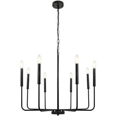 American Country Vintage Industrial Style Candle Chandelier