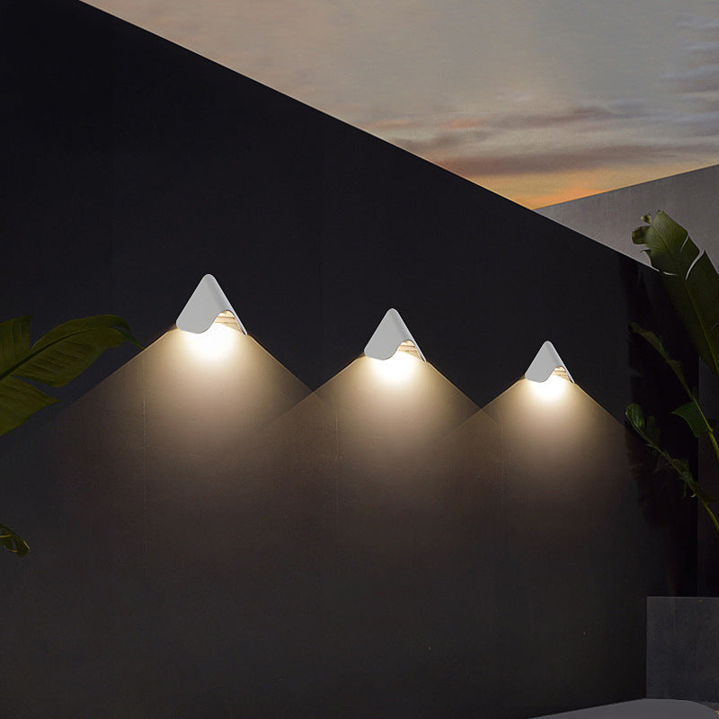 Triangular LED Outdoor Wall Lamps Waterproof Courtyard Staircase And Corridor