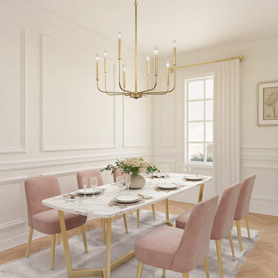 American Country Vintage Industrial Style Candle Chandelier